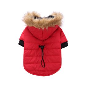 Popular Pet Clothes Winter Clothing Coat (Option: DZ172 Red-M)