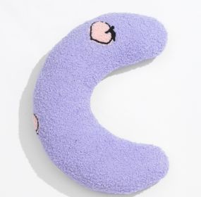 Cat U-shaped Pillow And Dog Protect Cervical Spine (Option: Purple peaches)