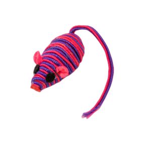 Pet Cat Toy Color Winding Little Mouse (Option: Rose Red Rope Mouse)