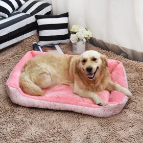 Doghouse Cathouse Supplies Big And Small Dogs Pet Bed Dog Bed (Option: Pink-S)